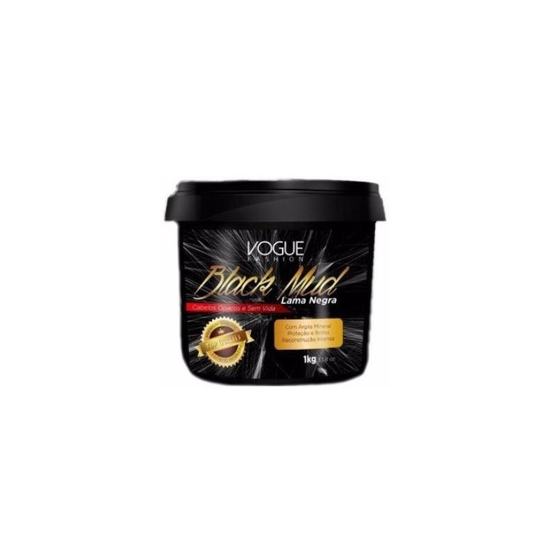 Botox Capilar Lama Negra Black Mud 1Kg - Vogue 
 Beautecombeleza.com