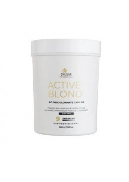 Active Blond 9 Tones Bleaching Powder Blue Dust Free Discoloration 500g - Dyusar Beautecombeleza.com