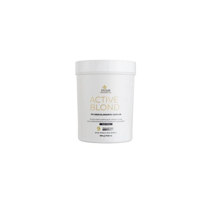 Pó Descolorante Capilar Active Blond 9 Tons 500g - Dyusar Beautecombeleza.com