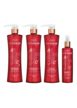 Reconstrução Profissional Extreme Up Capilar Kit 4 - Itallian Hair Tech Beautecombeleza.com