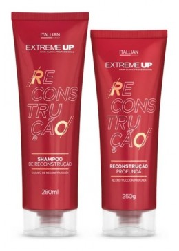 Home Care Shampoo e Reconstrução Kit 2 - Extreme Up Itallian  Beautecombeleza.com