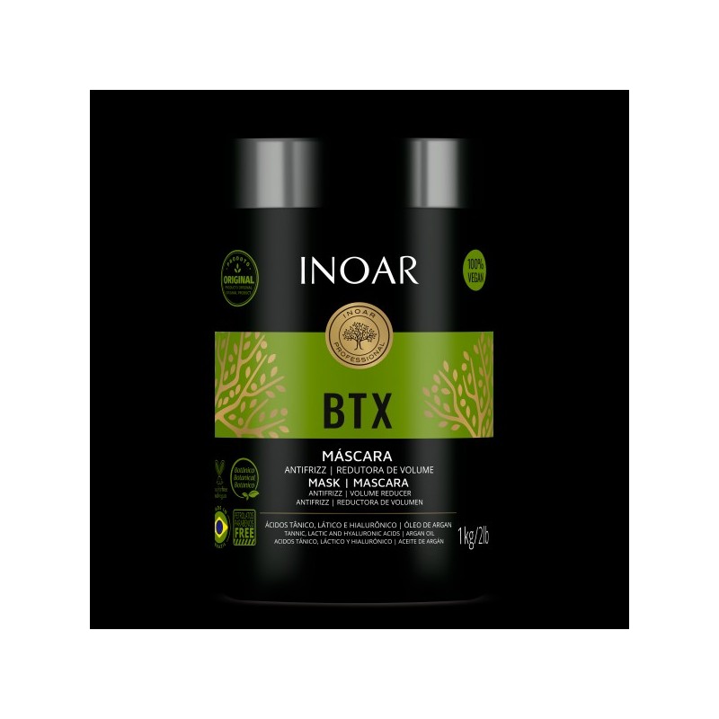 Btx Inoar Mask Anti-frizz Volume Reducer 1 Kg - Inoar Beautecombeleza.com