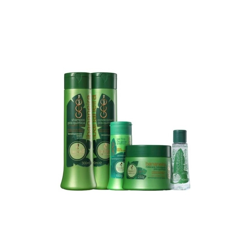Banana Post-Chemistry Nutritive Softness Shine Treatment Kit 5 Prod. - Haskell Beautecombeleza.com Banana Post-Chemistry Nutritive Softness Shine Treatment Kit 5 Prod. - Haskell Beautecombeleza.com