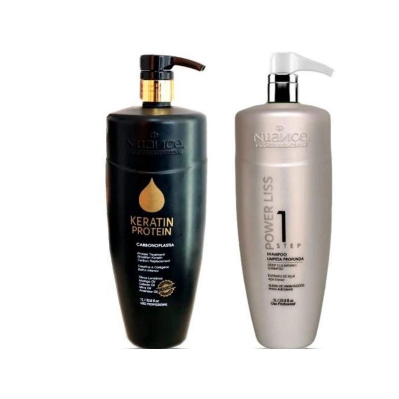 Keratin Protein Selagem Carbonoplastia + Shampo Anti Residuo Kit 2X1L- Nuance Beautecombeleza.com Keratin Protein Selagem Carbonoplastia + Shampo Anti Residuo Kit 2X1L- Nuance Beautecombeleza.com