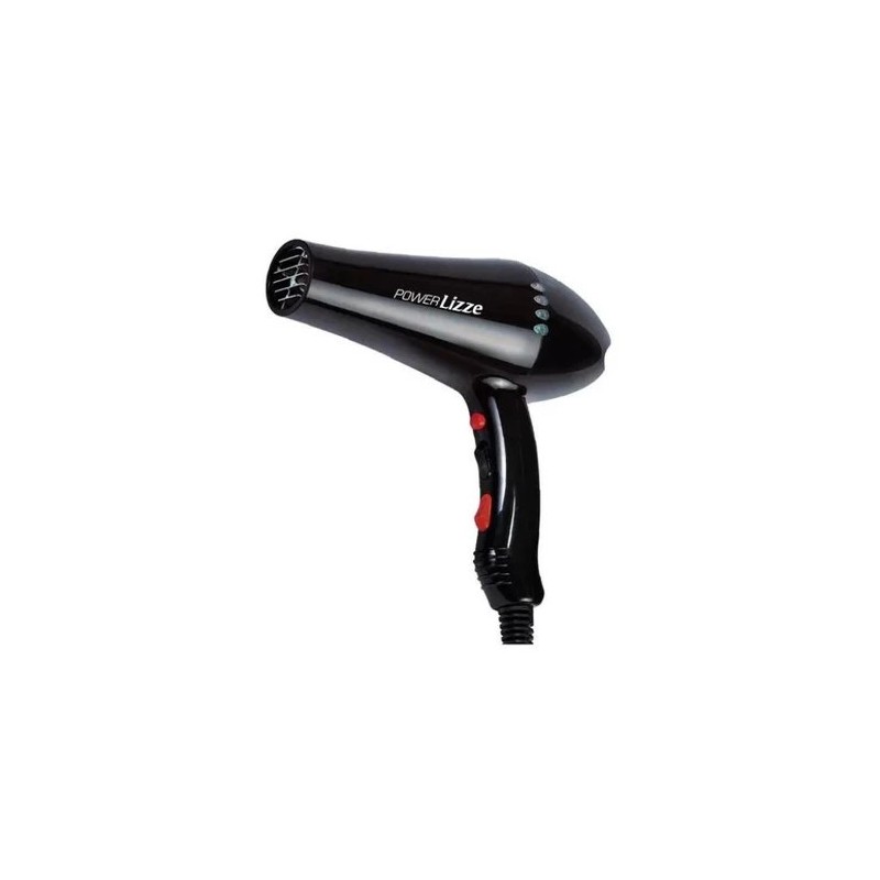 Professional Brushing Power Lizze Hairstyling Black Dryer 2200W 220V - Lizze Beautecombeleza.com