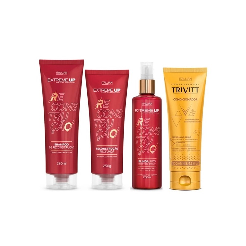 Extreme Up + Trivitt Kit 4 - Itallian Hairtech Beautecombeleza.com