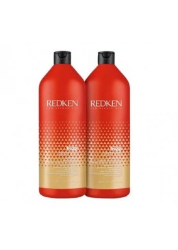 Frizz Dismiss Babaçu Oil Nourishing Moisturizing Treatment Kit 2x1L - Redken Beautecombeleza.com