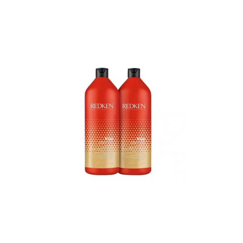 Frizz Dismiss Babaçu Oil Nourishing Moisturizing Treatment Kit 2x1L - Redken Beautecombeleza.com
