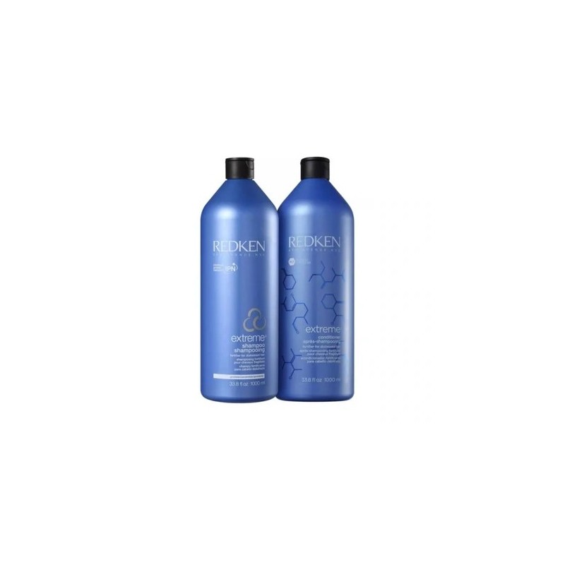 Extreme Damaged Fragile Brittle Hair Strengthening Kit 2x1000ml - Redken Beautecombeleza.com;