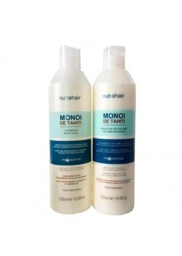 Monoi de Tahiti Réduction du Volume Kit 2x500ml  - NutraHair Beautecombeleza.com