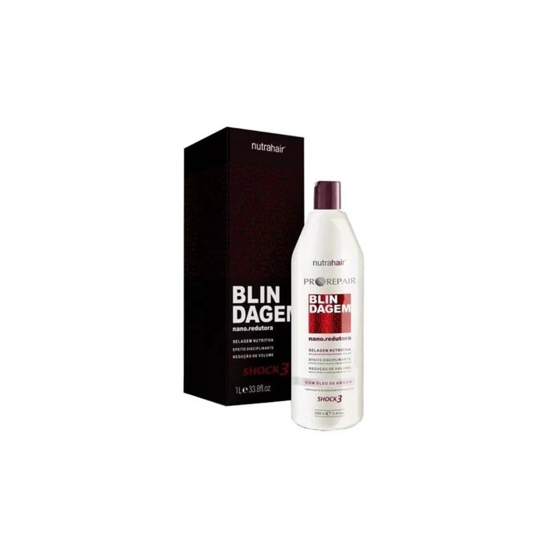 Blindagem Progressiva Nano Redutora Pro Repair 1L - NutraHair Beautecombeleza.com