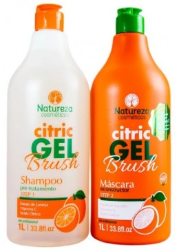 Alisamento Citric Gel Brush  Kit 2x1L - Natureza Beautecombeleza.com