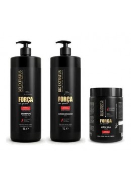 Kit 3 Products Bio Extratus Force With Pepper 1l Promotion - Bio Extratus Beautecombeleza.com
