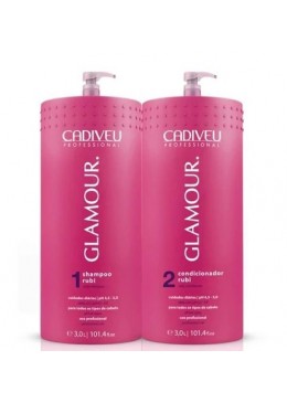 Glamour Rubi Duo Lavatório Kit 2x3L- Cadiveu 
 Beautecombeleza.com