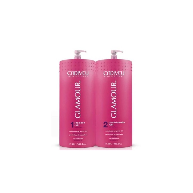 Glamour Rubi Duo Lavatório Kit 2x3L- Cadiveu 
 Beautecombeleza.com