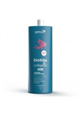 Moisturizing Biotin Collagen Progressive Reconstructor Active Mask 1L - Paiolla Beautecombeleza.com