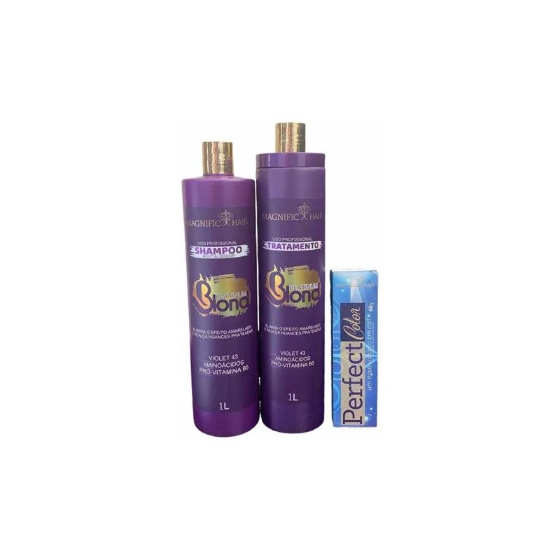 Kit Progressiva Platinum Blond + Brinde Color – Magnific Hair Beautecombeleza.com Kit Progressiva Platinum Blond + Brinde Color – Magnific Hair Beautecombeleza.com