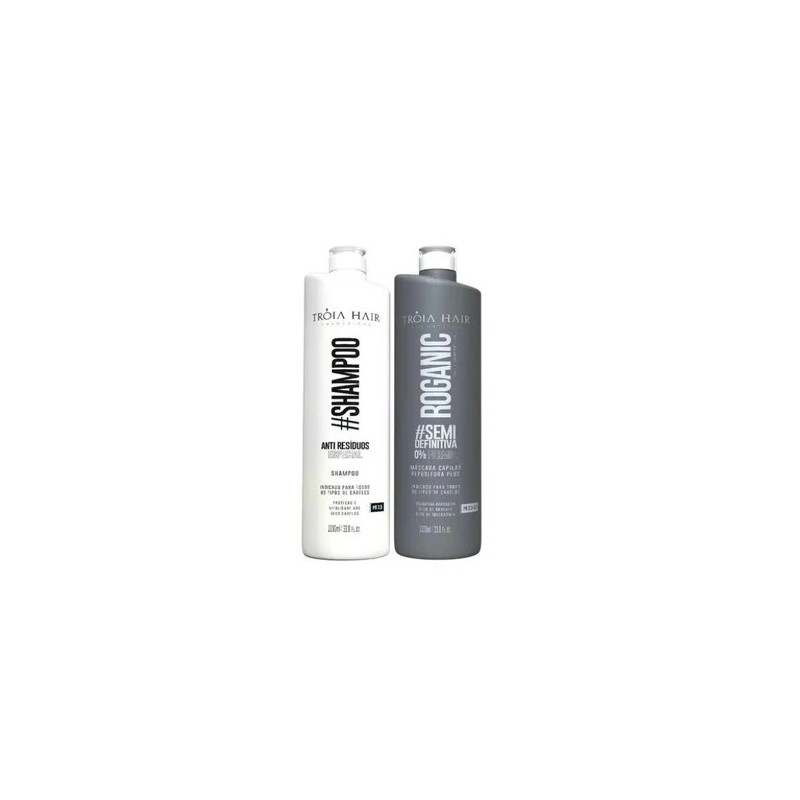 Lissage Semi Definitiva Roganic Kit 2x1l Troia HairBeautecombeleza.com