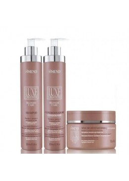 Luxe Blonde Care Hydro-Protector Anti-Porosity System Kit 3 Products - Amend Beautecombeleza.com