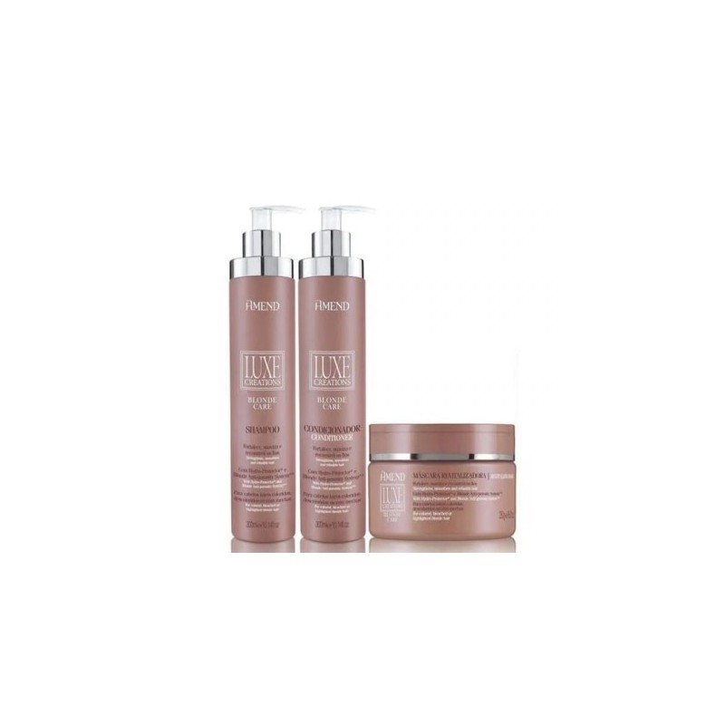 Luxe Blonde Care Hydro-Protector Anti-Porosity System Kit 3 Products - Amend Beautecombeleza.com Luxe Blonde Care Hydro-Protector Anti-Porosity System Kit 3 Products - Amend Beautecombeleza.com