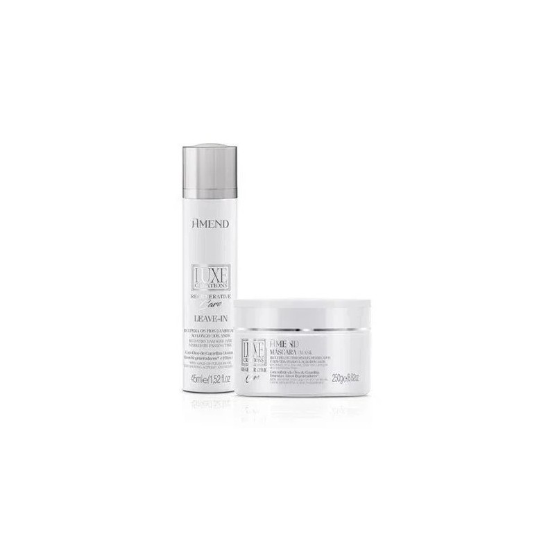 Luxe Regenerative Care Masque + Leave-in Kit 2 Prod. - Amend Beautecombeleza.com Luxe Regenerative Care Masque + Leave-in Kit 2 Prod. - Amend Beautecombeleza.com