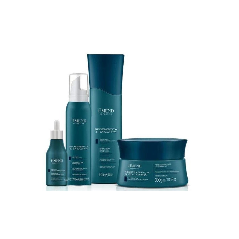 Amend Redensifica & Encorpa Complexe Redensifiant  Kit 4 Prod. - Amend Beautecombeleza.com