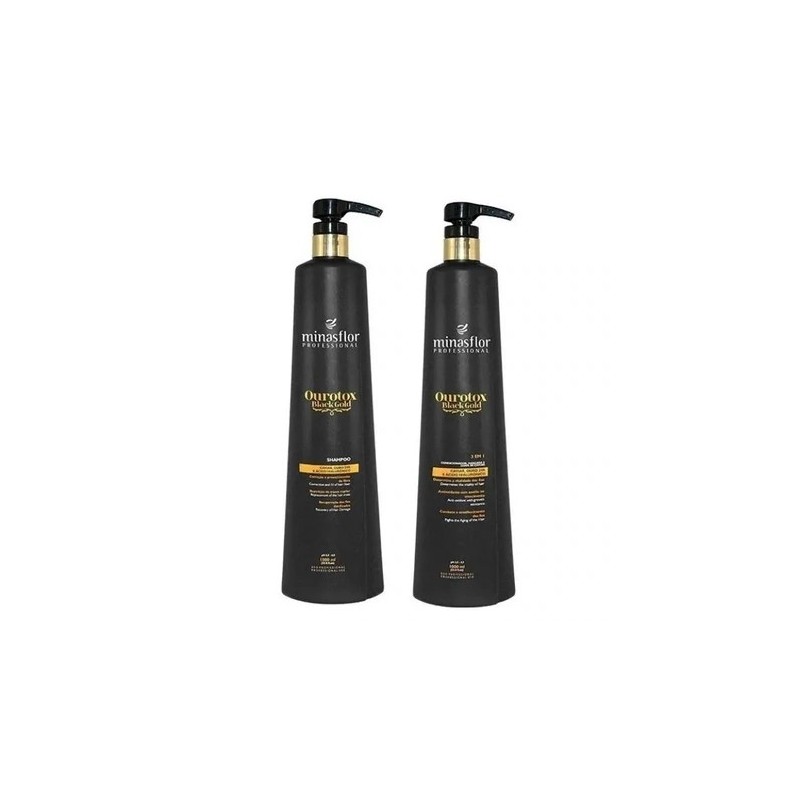 Ourotox Black Gold Botox  Kit 2x1L - Minas Flor Beautecombeleza.com