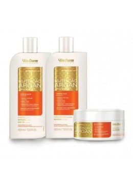 Kit 3 Products Nutrition Argan Vita Derm Beautecombeleza.com