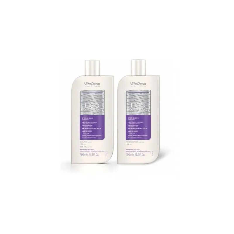 Liso Extremo Effet Lisse Prolongé  Kit 2X400ml - Vita Derm Beautecombeleza.com