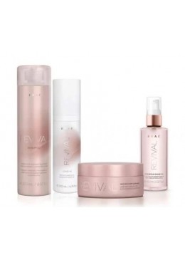 Revival Home Care Recovery Reconstruction Shine Treatment Kit 4 Products - Braé Beautecombeleza.com