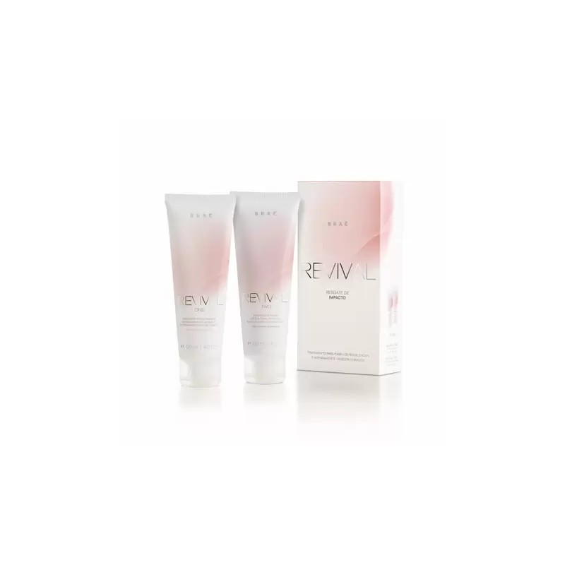 Revival Tratamento Resgate de Impacto Home Care Kit 2x120ml - Braé Beautecombeleza.com Revival Tratamento Resgate de Impacto Home Care Kit 2x120ml - Braé Beautecombeleza.com