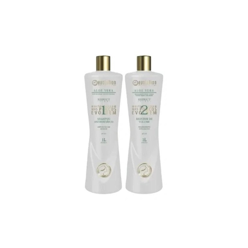 Escova Progressiva Aloe Vera Reduct Line 2x1000ml - Evolution 
 Beautecombeleza.com