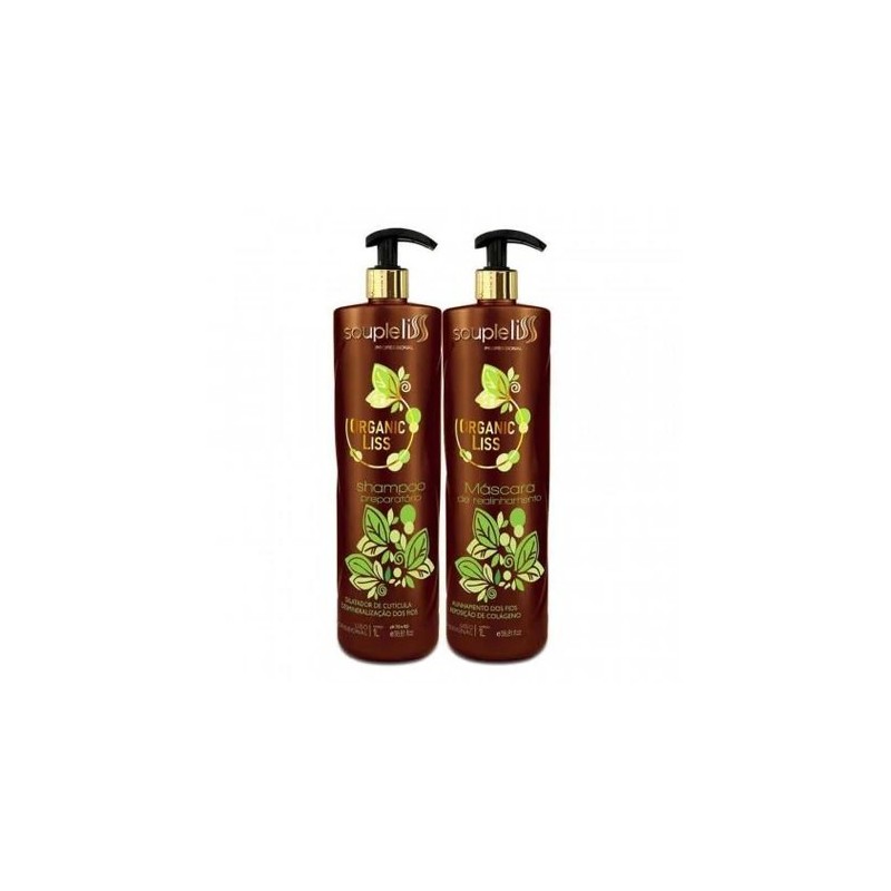 Progressiva Organic Liss Kit 2 X 1L- Soupleliss Beautecombeleza.com