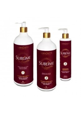 Escova Progressiva Sem Formol Sublime Liss Kit 3 - Luminositta Beautecombeleza.com