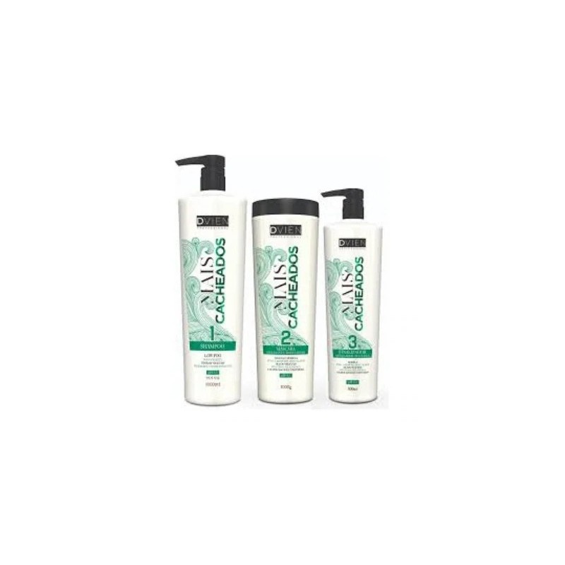 Tratamento Capilar Mais Cacheados Kit 3x1L - D'vien Cosmetics Beautecombeleza.com Tratamento Capilar Mais Cacheados Kit 3x1L - D'vien Cosmetics Beautecombeleza.com