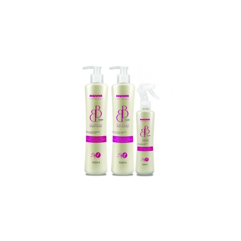 Traitement d'hydratation des Cheveux B B Cream Kit 3 Itens - D'vien Cosmetics Beautecombeleza.com