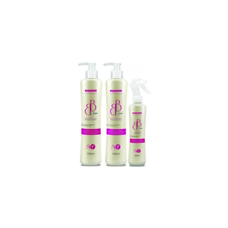 Traitement d'hydratation des Cheveux B B Cream Kit 3 Itens - D'vien Cosmetics Beautecombeleza.com Traitement d'hydratation des Cheveux B B Cream Kit 3 Itens - D'vien Cosmetics Beautecombeleza.com