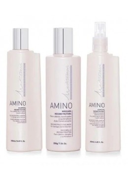 Amino Reconstrução Capilar Kit 3 Itens - Mediterrani  Beautecombeleza.com