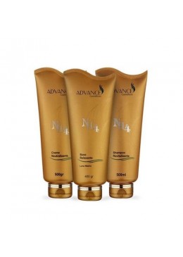 Relaxamento De Amonia Nh4  Ammoniac Relaxation Lissage Kit 3x500ml - Gold Hair Advance Beautecombeleza.com