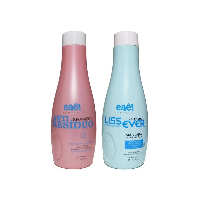 Lissever Escova Progressiva Sem Formol Kit 2x1000ml - Eaê Cosmetics Beautecombeleza.com