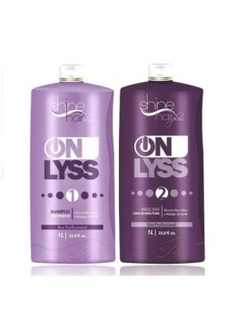 Lissage Brésilien Plus On Liss Kit 2x1L - Shine Hair Beautecombeleza.com