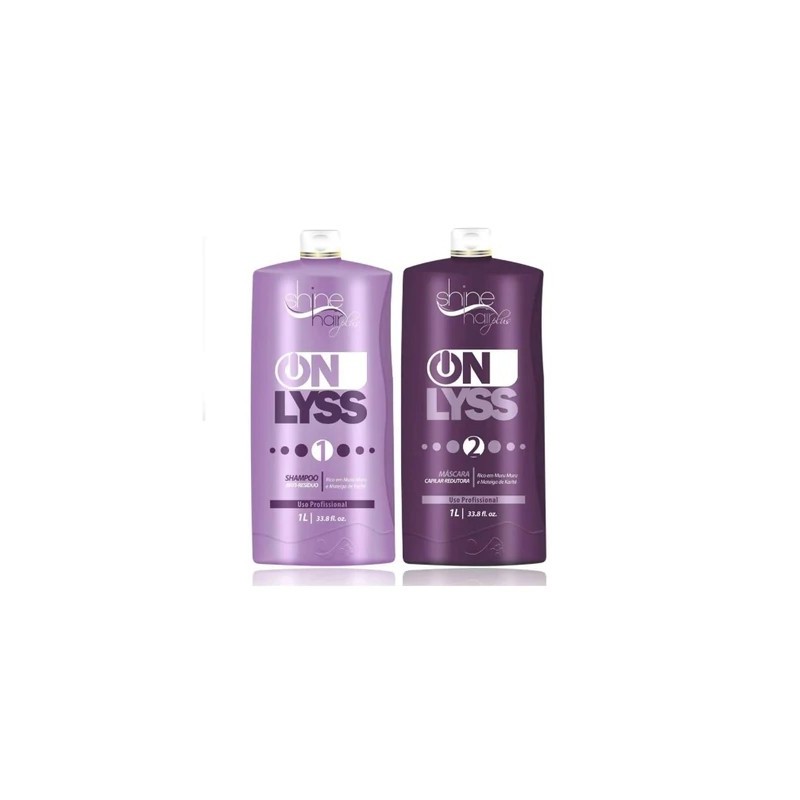 Escova Progressiva Plus On Liss Kit 2x1L - Shine Hair Beautecombeleza.com