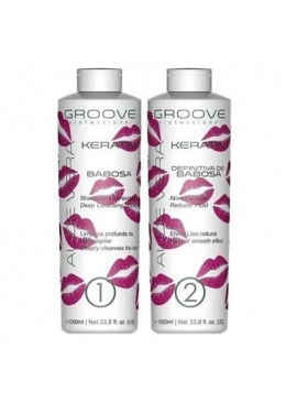 Definitiva de Babosa Aloe Vera Keratin Kit 2x1L - Groove Beautecombeleza.com