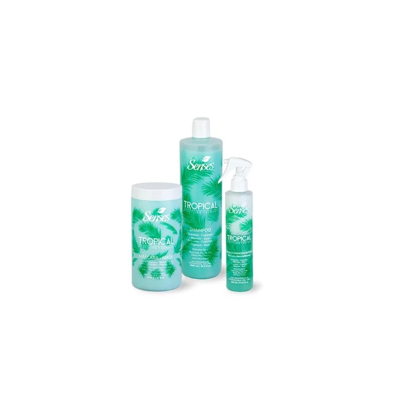 Tropical Brazilizan Therapy Kit 3 Itens - Senses Beautecombeleza.com Tropical Brazilizan Therapy Kit 3 Itens - Senses Beautecombeleza.com
