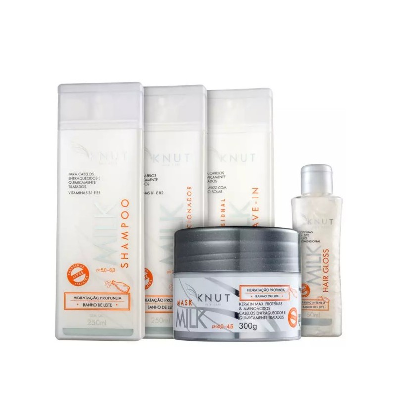 Knut Milk Full Kit 5 Prod. - Knut Beautecombeleza.com Knut Milk Full Kit 5 Prod. - Knut Beautecombeleza.com