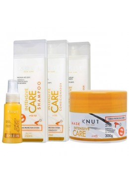 Intensive Care Hydration Softness Shine Anti Frizz Treatment Kit 5 Products - Knut Beautecombeleza.com