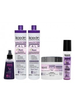 Kit Completo  Brazilian Palm Açaí Profissional Kit 5 Itens - Kaedo Beautecombeleza.com