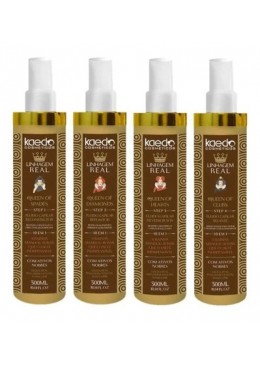 Linhagem Real Cronograma Capilar Kit 4x300ml - Kaedo Beautecombeleza.com