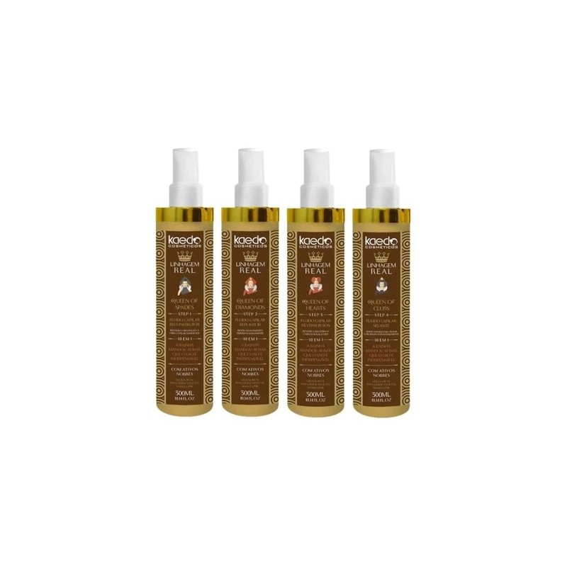 Linhagem Real Chronogramme Capillaire Kit 4x300ml - Kaedo Beautecombeleza.com