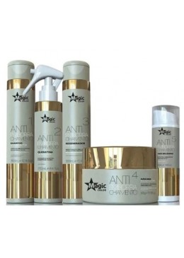 Professional Keratin Hair Treatment Anti Rubber Kit 5 Products - Magic Color Beautecombeleza.com